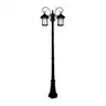 Lot of 4 NEW Aluminum 2 Heads Outdoor Waterproof High Pole Street Light 10 FOOT  MSRP $2250