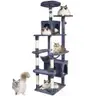 Brand New - Cat Tree 72&#x22; Cat Tower with 2 Cat Condos Sisal Scratching Post Dark Grey - Shipping Available