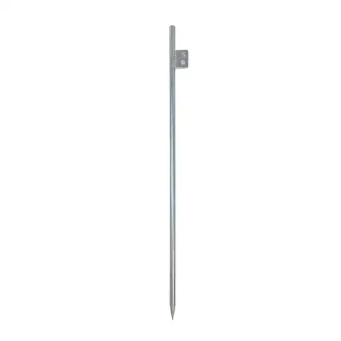 Brand New - Lot of 3 Grounding Rod Non-rusting Cold Galvanized Solid Steel Ground Rod for Electric Fences