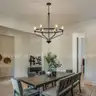 Brand New - Black 26in Metal Chandelier Over Dining Table Farmhouse 6-Light - Shipping Available
