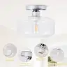 Brand New -  Ceiling Light with Clear Glass Shade for Kitchen Islands (Nickel) - Shipping Available