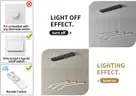 Brand New - Qcyuui Modern LED Dimmable Pendant Light with Remote &#x2013; 3-Light, 46.8&#x22; Matte Black Adjustable Height