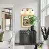Brand New Brass Gold 3-Light Mid-Century Modern Bathroom Vanity Light - Shipping Available