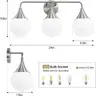 BRAND NEW - Bathroom Vanity 3-Light Fixtures Brushed Nickel - Shipping Available