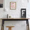 Brand New - Framed Five Star Poster - Chef Was Cute Kitchen Sign, Retro Decor - Shipping Available