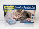 Scoop Free Crystal Pro Self Cleaning Litter Box, Automatic Cat Litter Box Grey, Uncovered - Shipping Available