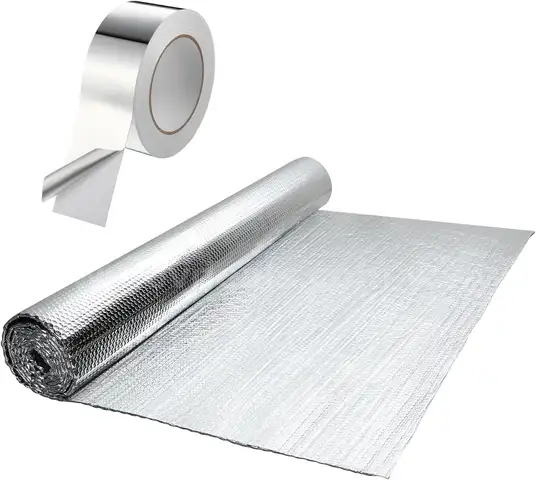 Brand New - Insulation Roll Radiant Barrier Foam Core 6mm Double Pack 48&#x22;x10ft - Shipping Available