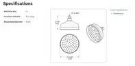 Brand New - Lot of 3 Tisbury Single-Function Raincan Showerheads MSRP $405 - Shipping Available
