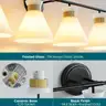 Brand New - 4-Light Modern Vanity Lights for Bathroom  Black and Gold Wall Sconce Lighting with Frosted Milky Glass