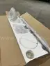 Brand New - 4-Light Modern Vanity Lights for Bathroom  Black and Gold Wall Sconce Lighting with Frosted Milky Glass
