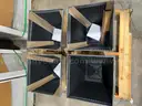 Brand New - Lot of 4 Allen+Roth Square 16-in W x 16-in H Silver Resin Industrial Planters - Shipping Available