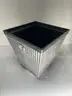 Brand New - Lot of 4 Allen+Roth Square 16-in W x 16-in H Silver Resin Industrial Planters - Shipping Available