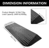 Brand New - Rubber Threshold Ramp for Doorways, 1.5'' Rise Non-Slip Wheelchair Ramps Rated 4400 Lbs Load Capacity