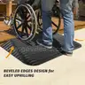 Brand New - Rubber Threshold Ramp for Doorways, 1.5'' Rise Non-Slip Wheelchair Ramps Rated 4400 Lbs Load Capacity