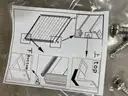 Around 90 feet of NEW Composite Privacy Fence TEAK&#x2013; Includes 15 sections with aluminum posts and hardware MSRP $7500