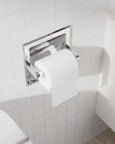 Brand New - Lot of 4 Chrome Recessed Spring-loaded Toilet Paper Holders - Shipping Available