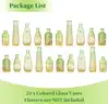 Brand New - 20pcs Colored Small Glass Vases for Centerpieces - Shipping Available