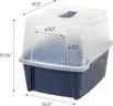IRIS USA Cat Litter Box, Litter Box Enclosure with Scoop and Front Door Flap - Shipping Available