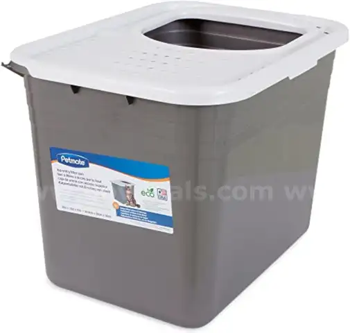 Brand New - Petmate Top Entry Litter Cat Litter Box With Filter Lid To Clean Paws, Made in USA - Shipping Available