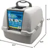 Brand New - Catit Airsift Jumbo Hooded Cat Litter Pan, Warm Gray/White - Shipping Available