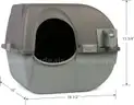 Omega Paw NRA15 Self Cleaning Litter Box Regular Size,Grey - Shipping Available