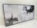 Brand New - Abstract Canvas Wall Art Framed Decor Black and White 24&#x22; x 48&#x22; - Shipping Available