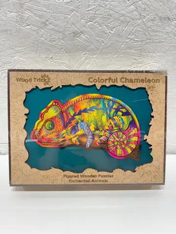 Brand New - Wood Trick Figured Wooden Puzzles Colorful Chameleon 143 parts - Shipping Available