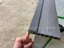 Lot of 350 Sq. Ft. of Premium Grooved Composite Decking Boards, Including All Necessary Hardware. Color - SILVER GRAY
