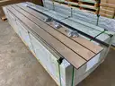 Lot of 350 Sq. Ft. of Premium Grooved Composite Decking Boards, Including All Necessary Hardware. Color - MAPLE