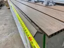 Lot of 350 Sq. Ft. of Premium Grooved Composite Decking Boards, Including All Necessary Hardware. Color - MAPLE