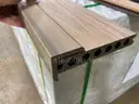 Lot of 350 Sq. Ft. of Premium Grooved Composite Decking Boards, Including All Necessary Hardware. Color - MAPLE