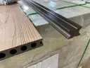 Lot of 350 Sq. Ft. of Premium Grooved Composite Decking Boards, Including All Necessary Hardware. Color - MAPLE