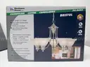 Brand New - Hardware House 54-4452 Bristol 5 Light Chandelier, 24&#x22;x15&#x22;, Satin Nickel - Shipping Available