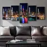 Brand New - Framed Large  Manhattan Night Wall Art for Living Room, 5 Piece - Shipping Available
