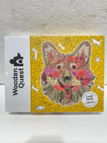 Brand New - Wooden Quest Figured Wooden Puzzles Corgi Daisy 259 parts - Shipping Available