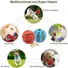 Brand New - Lot of 50 Teeth Cleaning Durable Natural Rubber Pet Chew Balls, Orange - Shipping Available