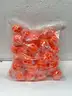 Brand New - Lot of 50 Teeth Cleaning Durable Natural Rubber Pet Chew Balls, Orange - Shipping Available