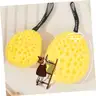 Brand New - Lot of 25 Soft Honeycomb Shower Puffs, Yellow  - Shipping Available