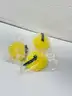 Brand New - Lot of 25 Soft Honeycomb Shower Puffs, Yellow  - Shipping Available