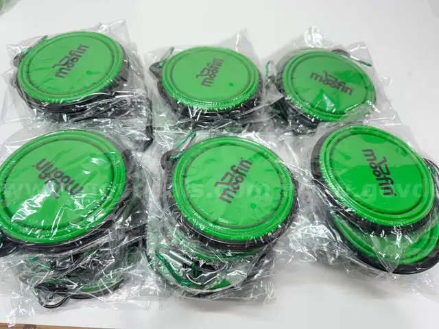 Brand New - Lot of 50 Portable Silicone Folding Pet Bowls, Green - Shipping Available