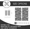 Brand New - 42&#x22;x 63&#x22; Black Floral Window Curtain White Flowers Checkered  - Shipping Available