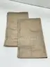 Brand New - Lot of 2 Burlap Linen Pillow Covers 18x18 Inch for Sofa Couch Bed, Beige clair - Shipping Available