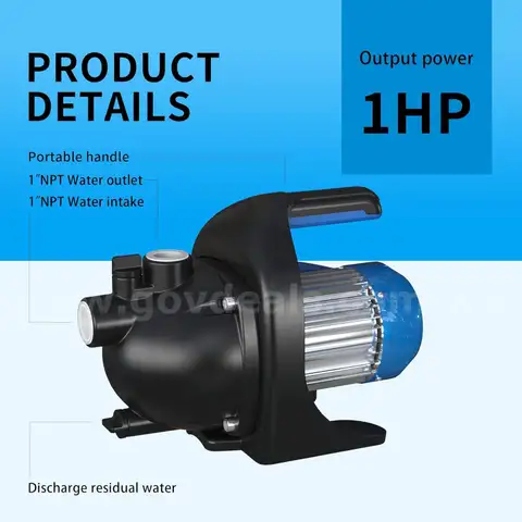 Brand New FOTING 1 HP Portable Shallow Well Pump - 865 GPH Water Pressure Booster - Shipping Available
