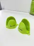 Brand New - Lot of 40 Silicone Heat Resistant Mini  Oven Pinch Mitts, Green - Shipping Available