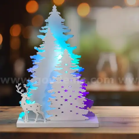 Brand New - Christmas Decorations Indoor, Artificial Christmas Tree with Light for Table - Shipping Available