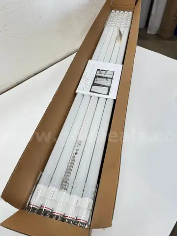 Brand New - Lot of 30 &#x2013; 4ft T8 LED Glass Tube Lights, 4000K Cool White, Double-End Power Input - Shipping Available