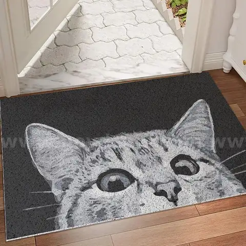 Brand New - Cat Door Welcome Mat - Outdoor Entrance, Durable Doormat for Indoors &#x26; Outdoors, 17&#x22;x29&#x22;- Shipping Available