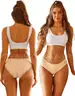 Brand New - 12Pcs Women&#x2019;s Cotton Lace Bikini Panties, Soft Stretch  (Size S, Style 6D)&#x22; - Shipping Available