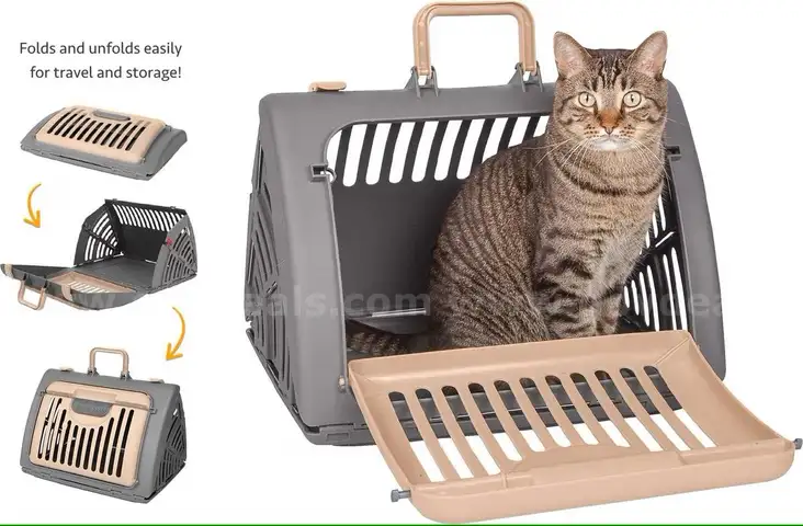 Brand New - SportPet Designs Travel Master Collapsible Cat Carrier with Bed - Shipping Available