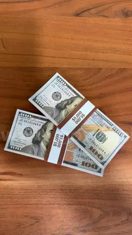 2- $5,000 BUNDLEs OF $100 BILLS FILM / T.V. / MOVIE MONEY CASH CURRENCY- Shipping Available